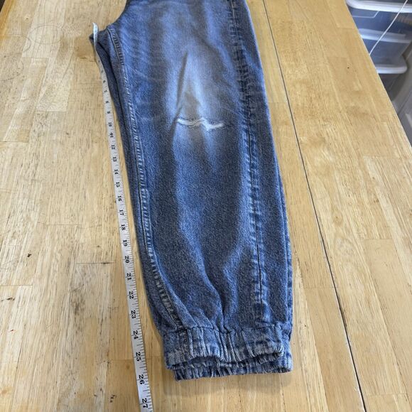 Rag & Bone Miramar Denim-Print Joggers Soft Terry Elastic Waist Loungewear Large - Picture 10 of 13